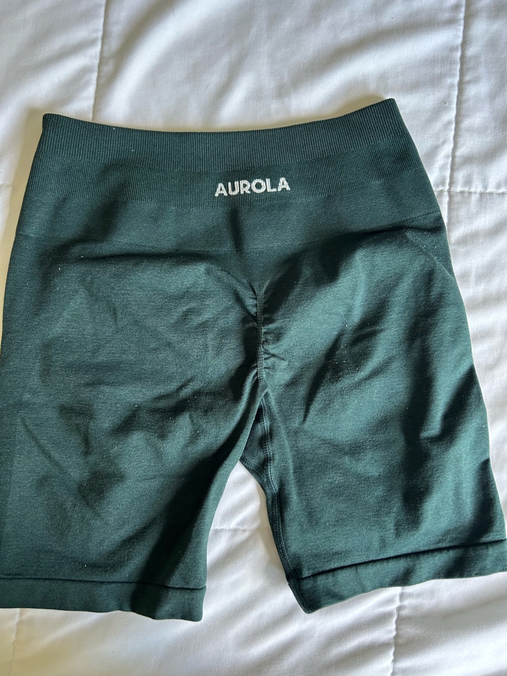 Aurola Women's Dark Green Athletic Bike Shorts